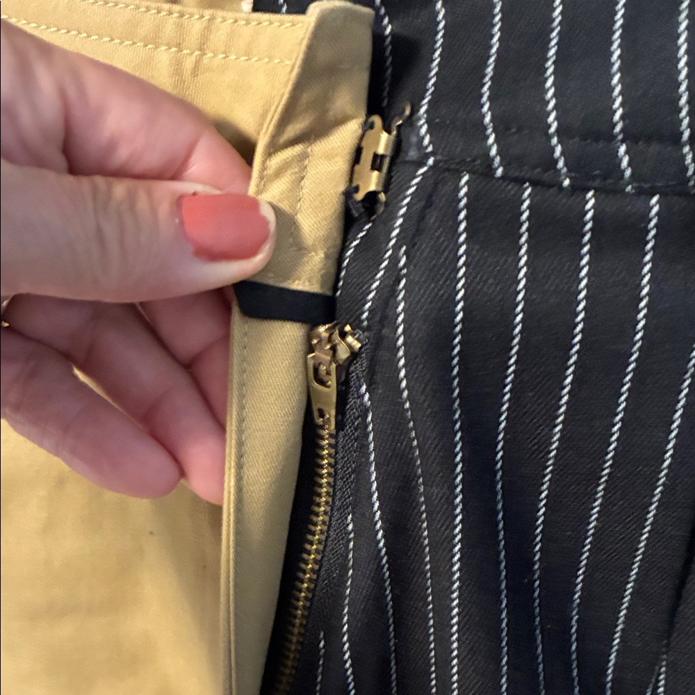 Choosy Day and Night Tan Cargo Pants and Black Pinstripe Pants Preppy - Picture 7 of 12